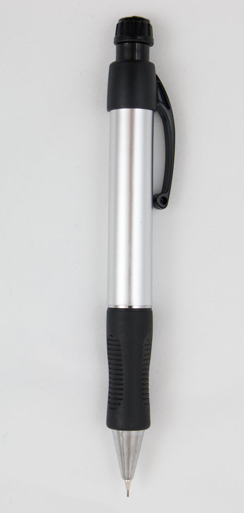 Pencil 0,5 plastik sølv