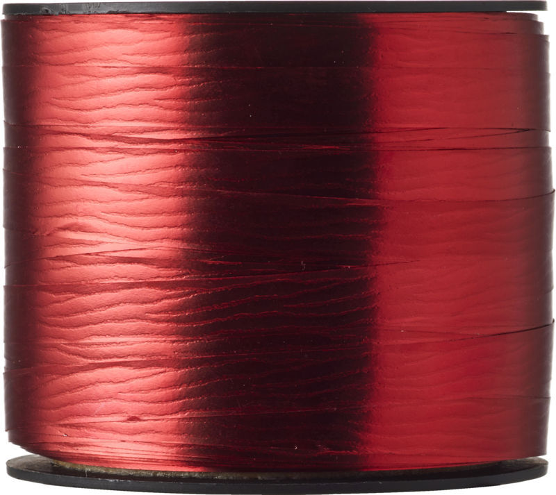 GAVEBÅND METALLIC RØD 10 MM X 91 METER