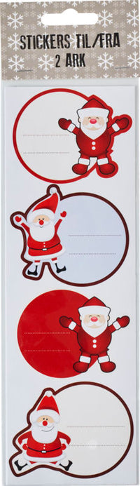 STICKERS TILF/FRA JULEMAND 2 ARK