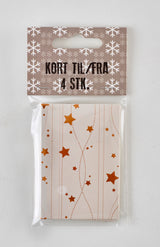 KORT TIL/FRA MINI CREME KOBBER 4 STK