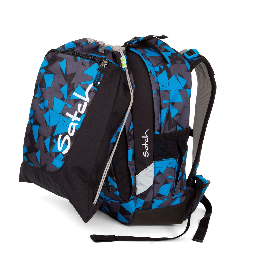 SKOLETASKE SATCH SLEEK BLUE TRIANGLE