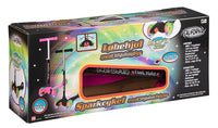 3-hjulet løbehjul med led lys pink