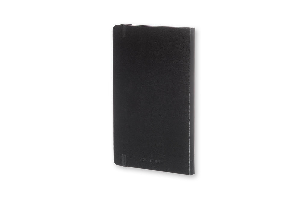 Notesbog Moleskine large sort m/240 prikket ark hard cover