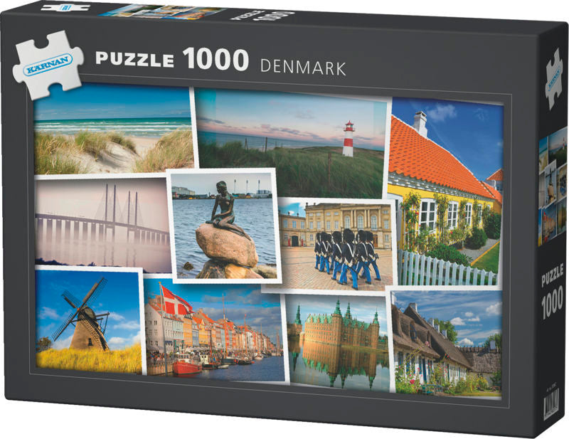 PUSLESPIL DANMARK 1000 BRIKKER