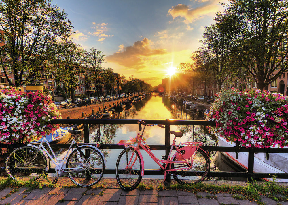 Puslespil bicycles in amsterdam 1000 brikker