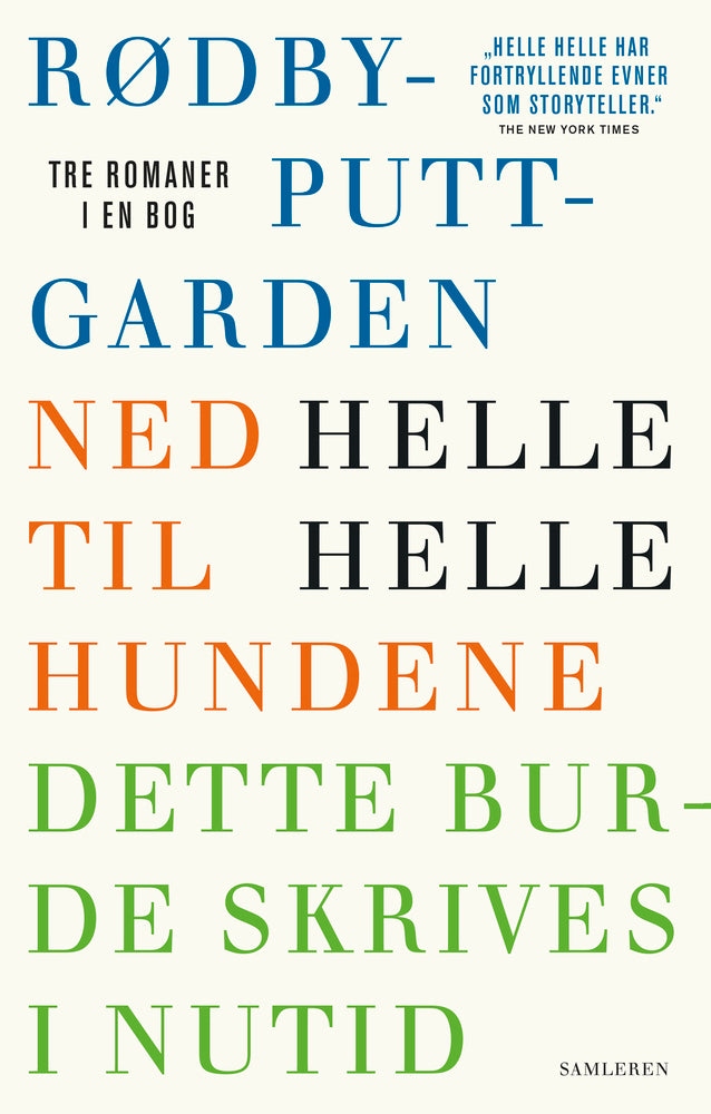 HELLE HELLE TRE ROMANER I EN BOG