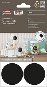 ETIKETTER I TAVLEMATERIALE AVERY