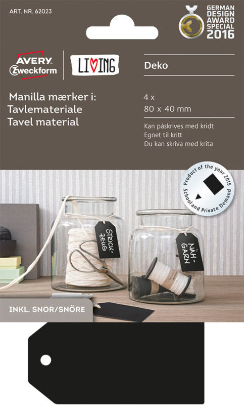 MANILLAMÆRKER TAVLE AVERY