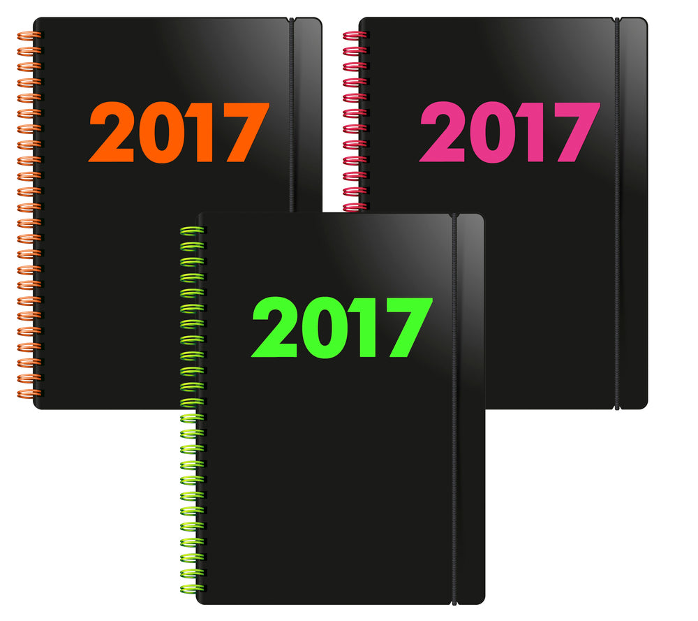 KALENDER 2017 LETTS BLACK A5 UGE ASS