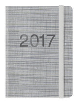 KALENDER 2017 LETTS MEMO A6 UGE SILVER