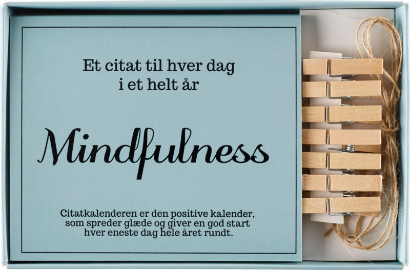 CITATKALENDER MINDFULNESS 1M SNOR/7 KLEMMER