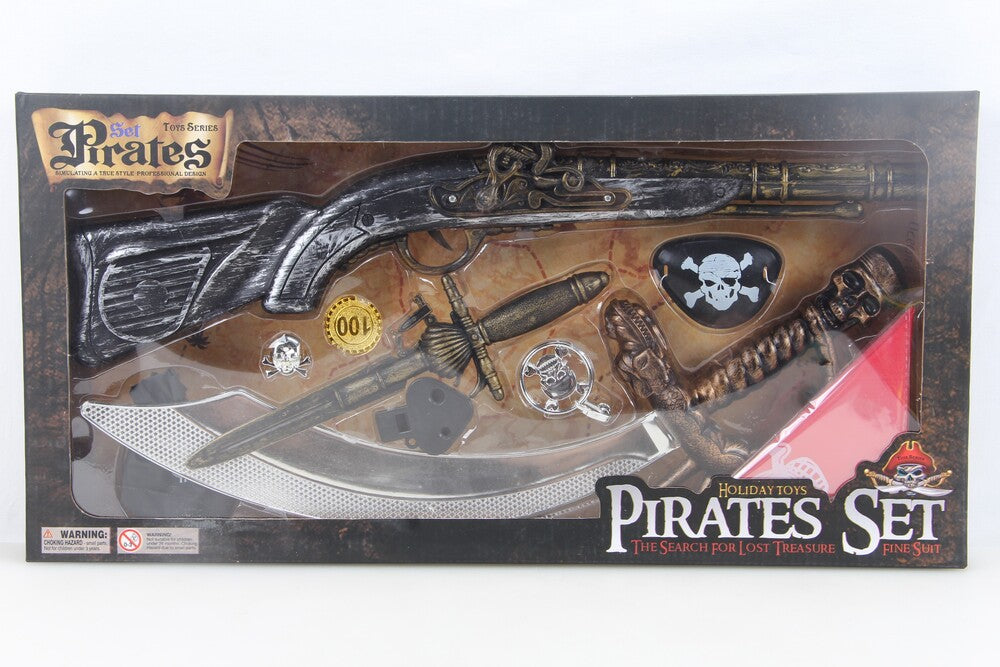 PIRAT SÆT - PISTOL, SVÆRD, KNIV