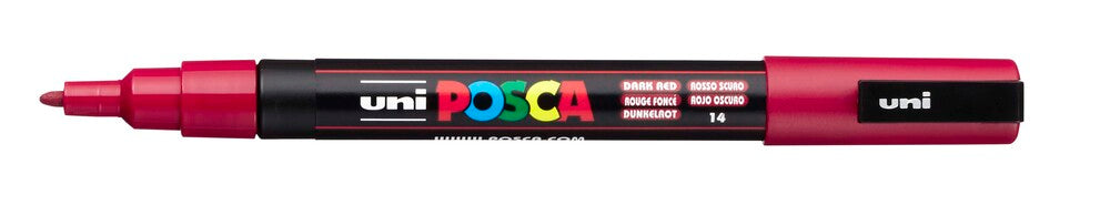 Paintmarker Uni POSCA pc-3m mørkerød