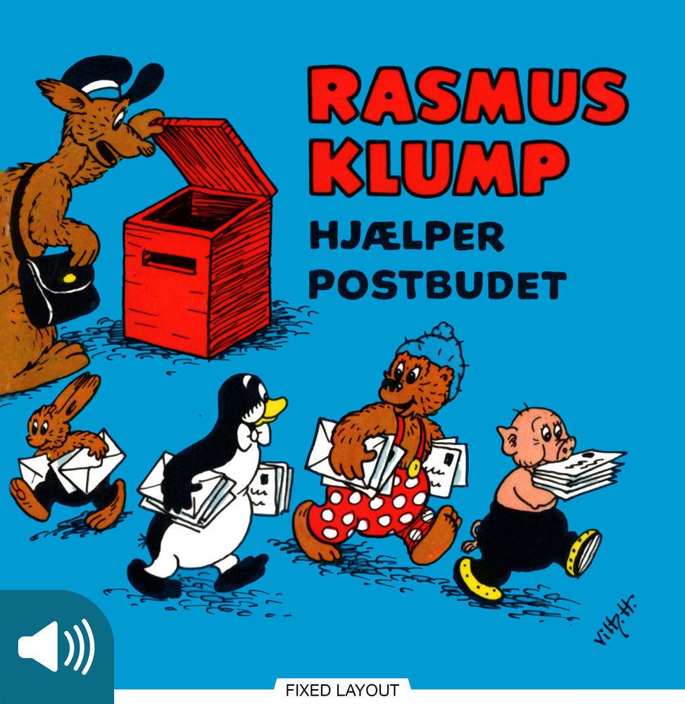 Rasmus Klump hjælper postbudet