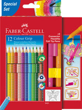 FARVEBLYANT GRIP Faber-Castell 12+2 TUSSER
