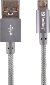 Kabel sync/charge grå 1m sandberg