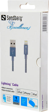 Sandberg excelence microusb grey 1m