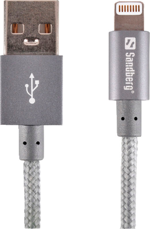 Sandberg excelence microusb grey 1m