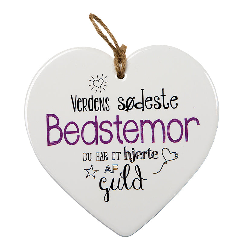 KERAMIKHJERTE "BEDSTEMOR"