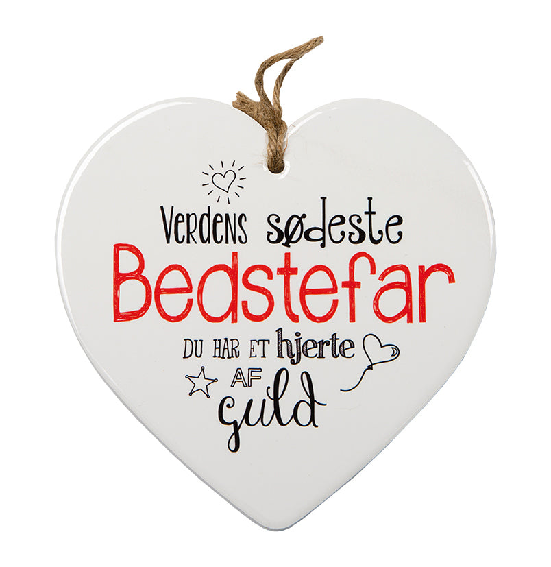KERAMIKHJERTE "BEDSTEFAR"