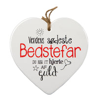 KERAMIKHJERTE "BEDSTEFAR"