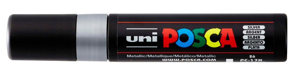 Paintmarker Uni POSCA pc-17k sølv