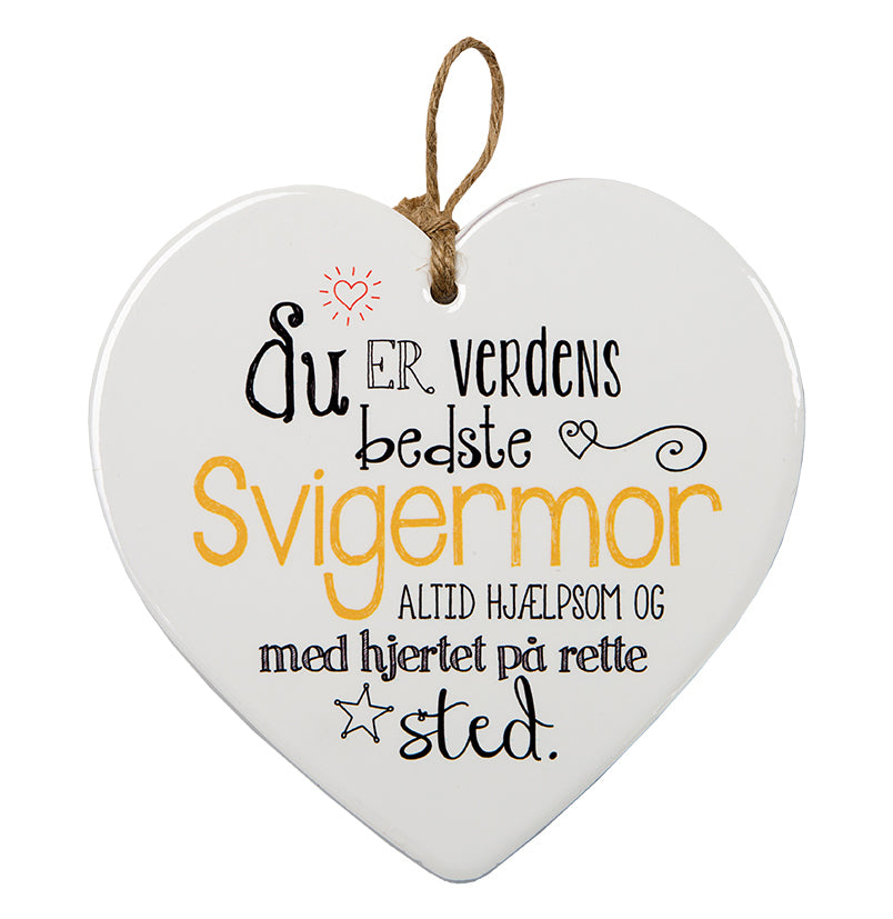 KERAMIKHJERTE SVIGERMOR
