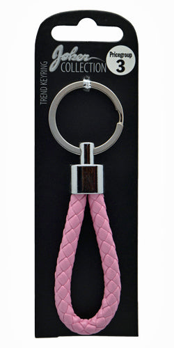 NØGLERING BRAID PINK
