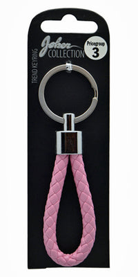 NØGLERING BRAID PINK