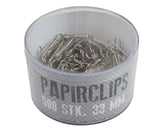 CLIPS RELIEF 33 MM. 500 STK.