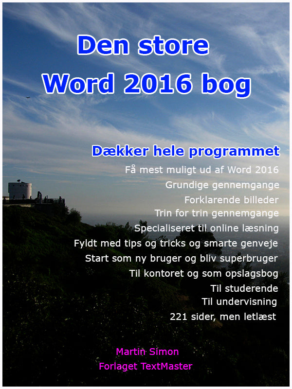 Den store Word 2016 bog