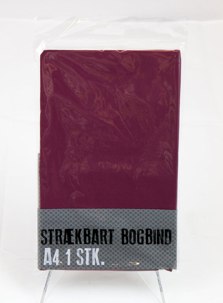 BOGBIND STRÆKBART A4 BORDEAUX