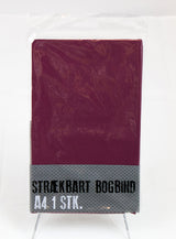 BOGBIND STRÆKBART A4 BORDEAUX