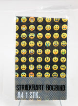 BOGBIND STRÆKBART A4 SMILEY SORT