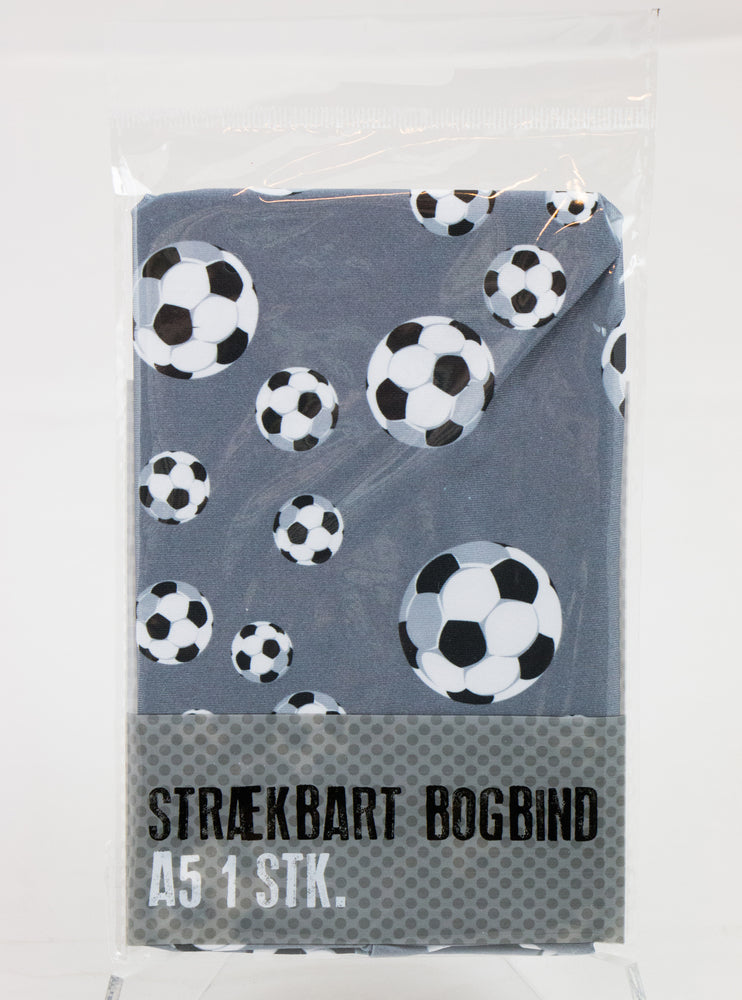 BOGBIND STRÆKBART A5 FODBOLD GRÅ