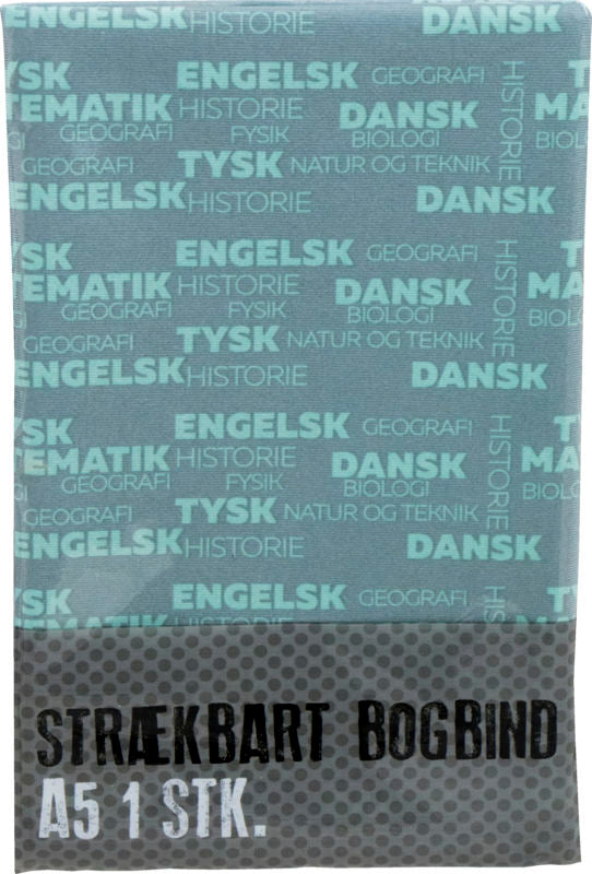 BOGBIND STRÆKBART A5 SKOLEFAG