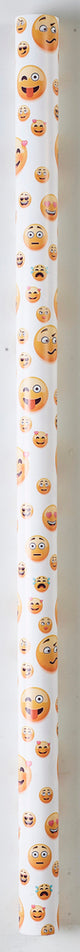 BOGBIND/GAVEPAPIR SMILEY HVID 70CMX2M