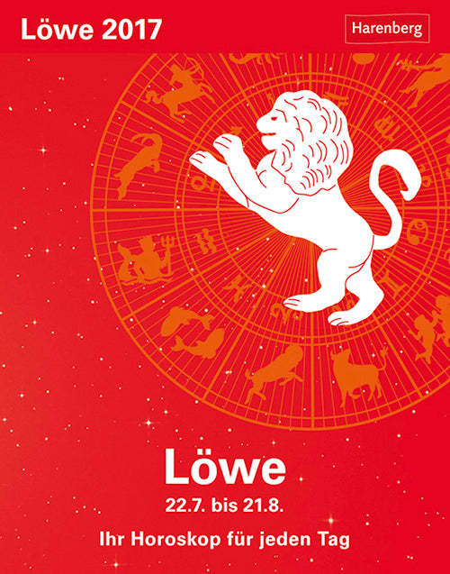 Löwe Sternzeichenkalender - Løven stjernetegnskalender 2017