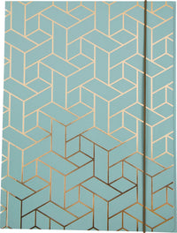 ELASTIKMAPPE LYSEBLÅ FOIL MAZE DIAGONAL