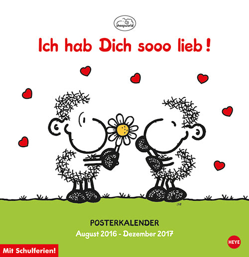 Sheepworld Posterkalender August 2016 - 2017
