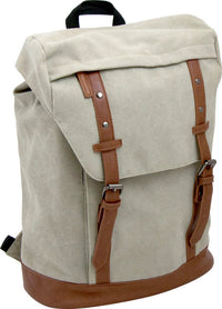 Rygsæk Real Republic m/pc beige canvas