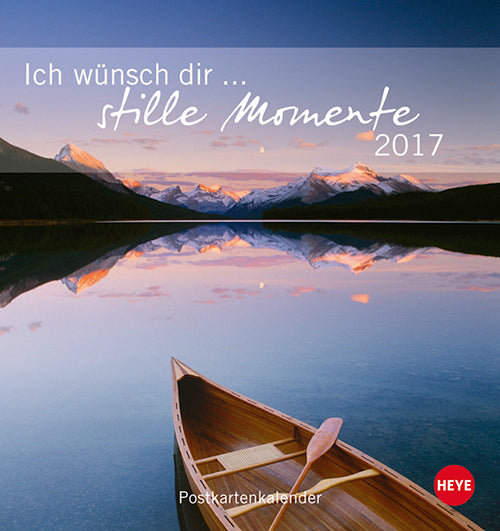 Wünsch dir Momente der Stille Postkortkalender 2017