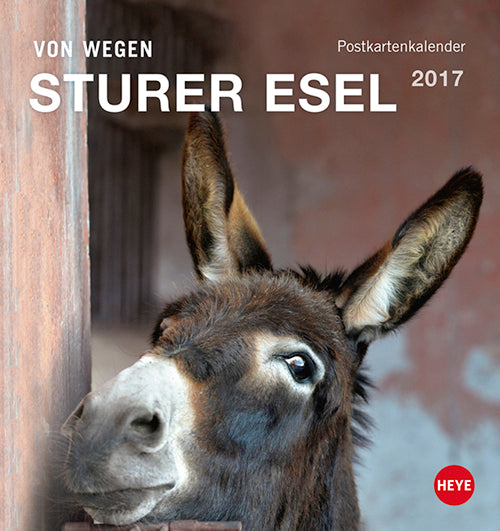 Esel Postkortkalender 2017