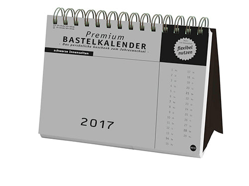 Bastelaufsteller schwarz groß 2017