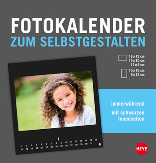 Fotokalender zum Selbstgestalten schwarz 2017