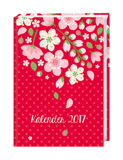 Floral 17 Monatskalenderbuch A5 2017