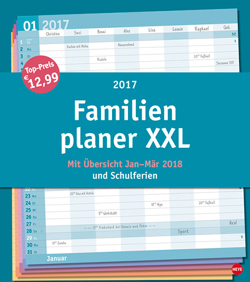 Familienplaner XXL Basic 2017