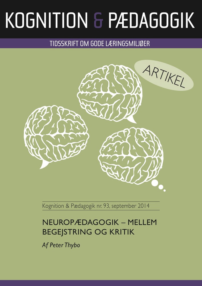 Neuropædagogik - mellem begejstring og kritik