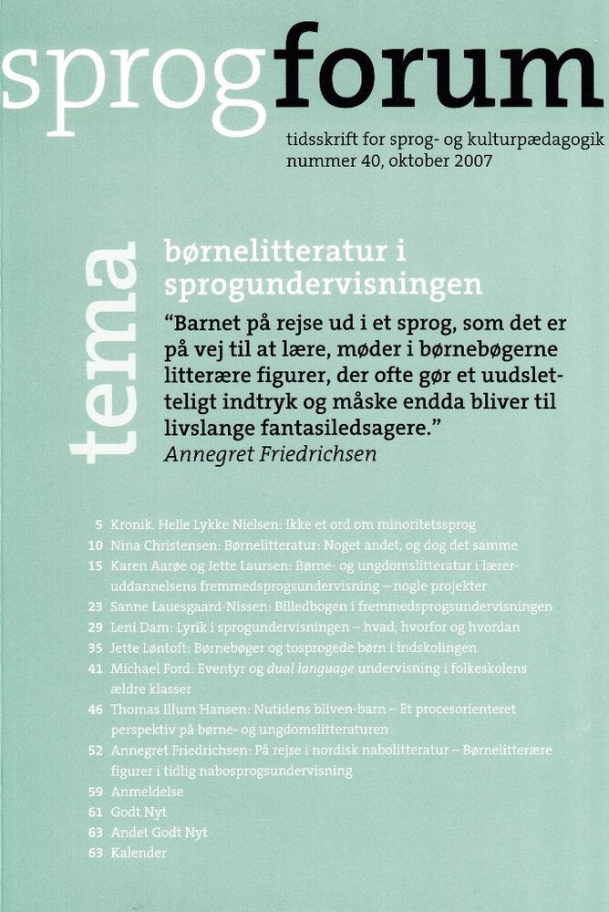 Børnelitteratur i sprogundervisningen