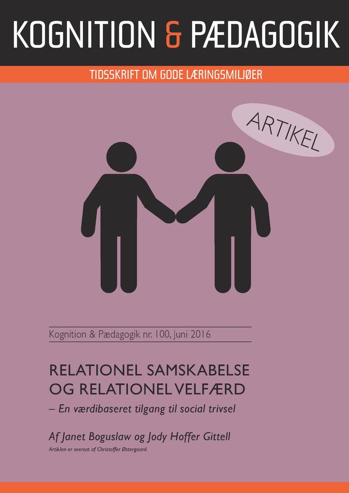 Relationel samskabelse og relationel velfærd